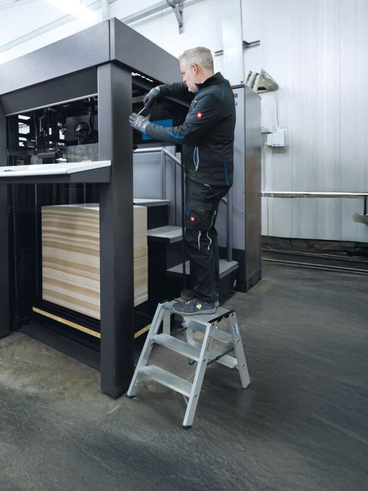 KRAUSE Stabilo schodki dwustronne składane 2x3 stopnie 225 kg